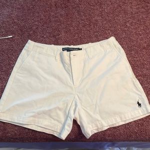Ralph Lauren sport white shorts size 6.